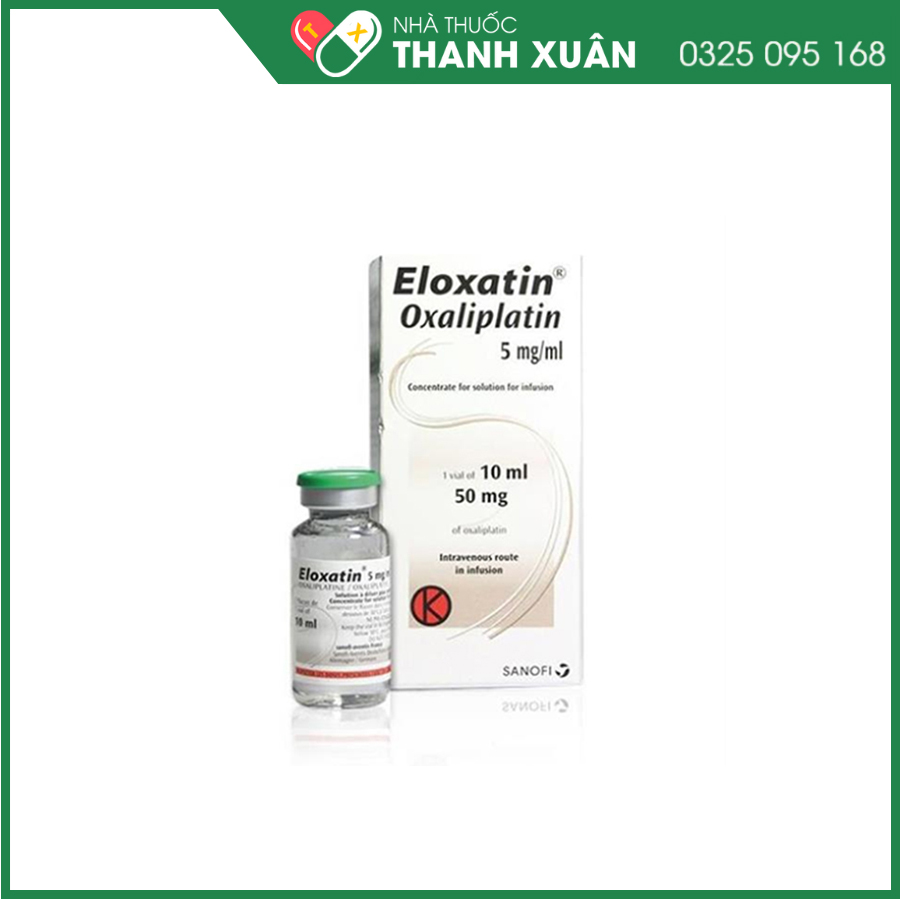 Eloxatin Solution 50mg thuốc điều trị hỗ trợ ung thư đại tràng giai đoạn III, điều trị ung thư đại - trực tràng di căn